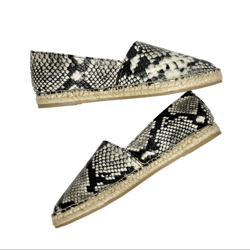 CIRCUS BY SAM EDELMAN Snake Print Espadrille Loafers 8